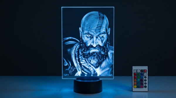 Retrato LED en acrílico